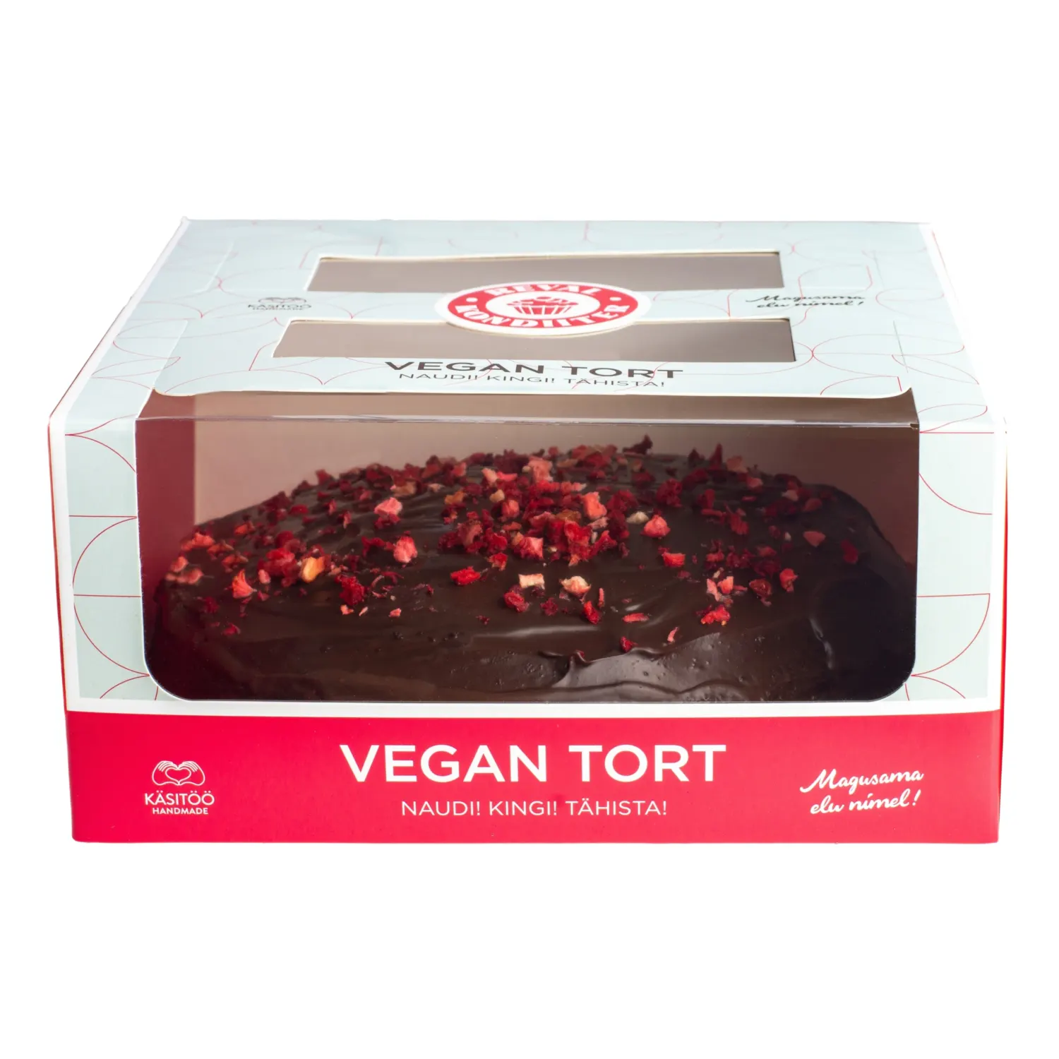 Vegan šokolaadi-vaarikatort Reval 500g