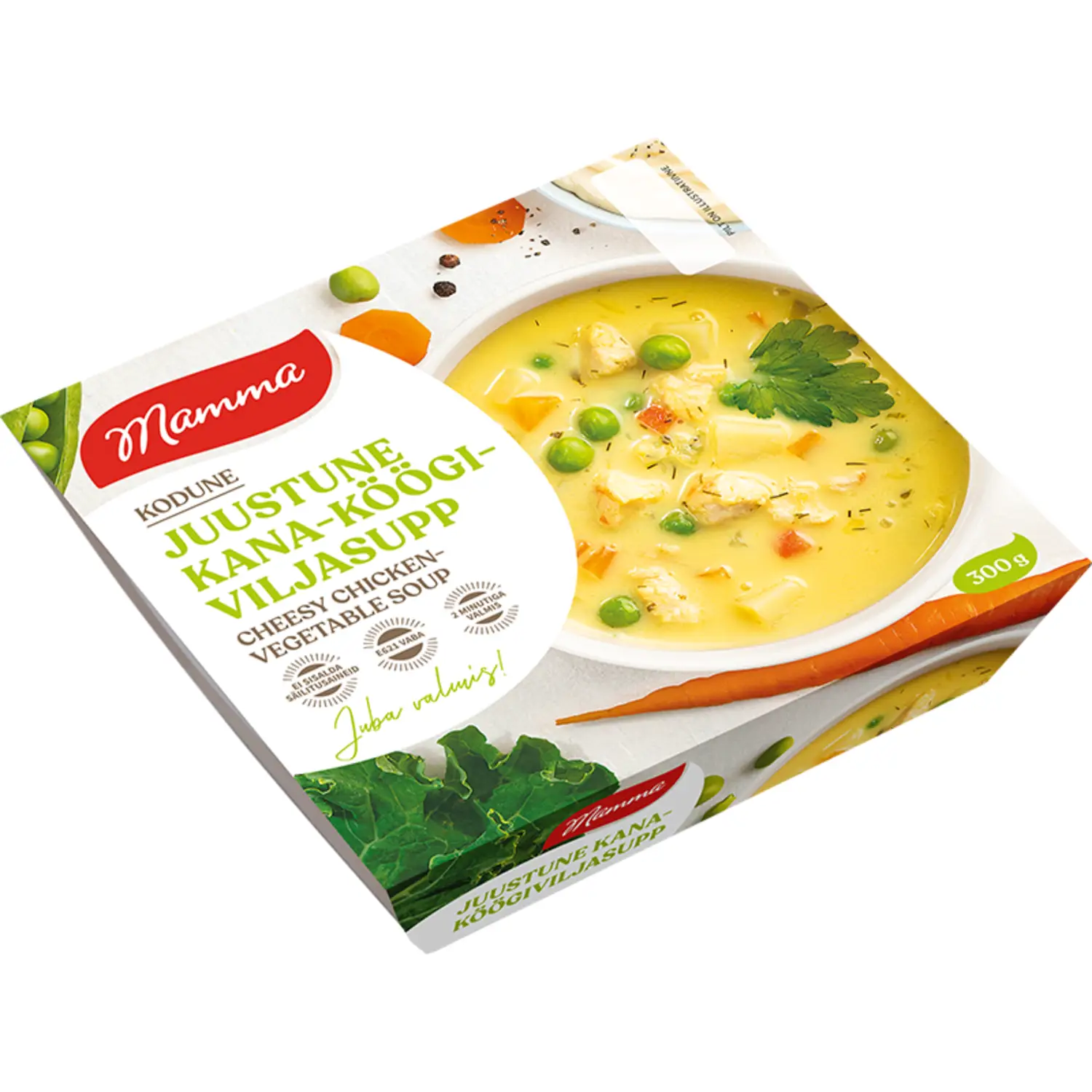 Juustune kana-köögiviljasupp Mamma 300g