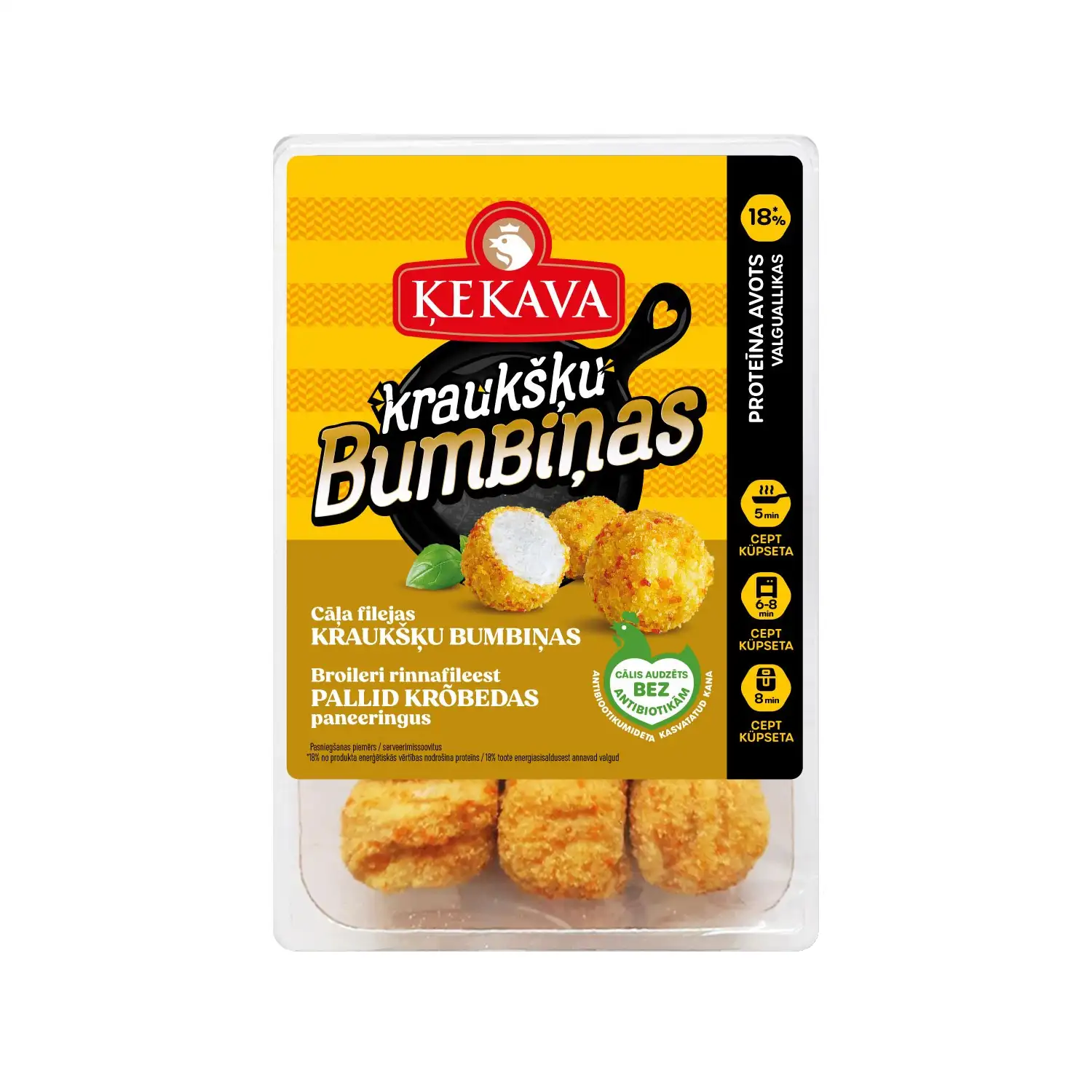 Cāļa filejas kraukšķu bumbiņas Ķekava 280g
