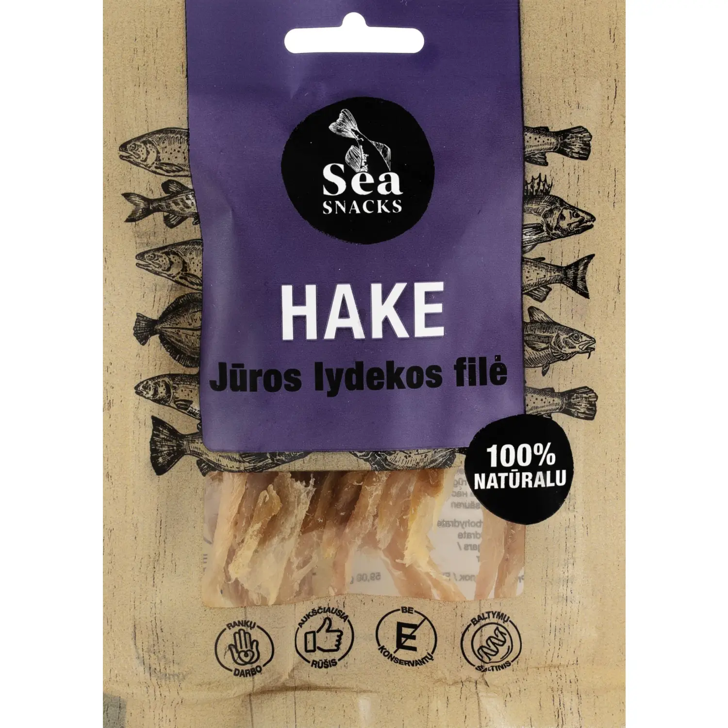 Vyt.jūr. lydekos filė juostelės SEA SNACK,30g