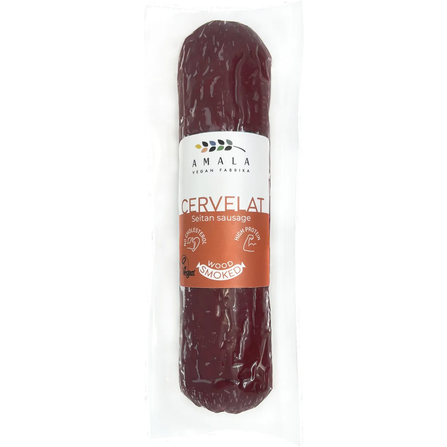 Rūkyta augalinė dešra AMALA CERVELAT, 250 g