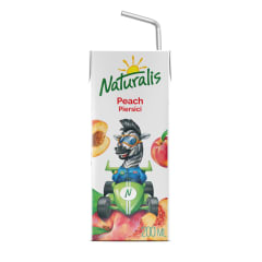 Persikų nektar. su minkštimu NATURALIS, 0,2 l