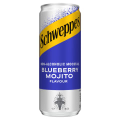 Gaz. gėr. SCHWEPPES BLUEBERRY MOJITO, 330 ml
