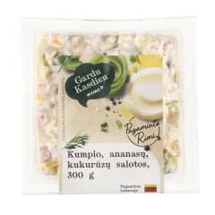 Kumpio, ananasų, kukurūzų salotos, 300 g