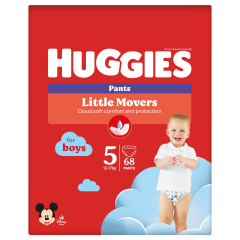Sauskel.-kelnait.HUGGIES BOY(5)12-17kg,68vnt.