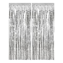 Folijos užuolaida-lietutis „Silver“ 1x2m