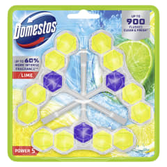 Tualeto blokelis DOMESTOS P5 LIME, 3 x 50 g