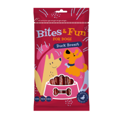 Šunų skan. AKINU BITES&FUN, anties krūt, 85 g