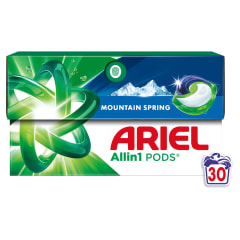 Skalb. kapsulės ARIEL MOUNTAIN SPRING, 30 vnt