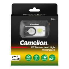 Įkraun. priek. žibintas CAMELION LED 9W