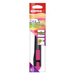 Plast. peilis KORES KC9, neon. sp., 9mm
