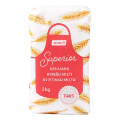 Kvietiniai miltai RIMI, 405 D, 2 kg