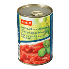 Pomidorų gabaliukai su baziliku RIMI, 400 g