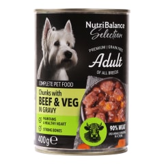 Šunų ėdalas NUTRIBALANCE SEL., jaut., 400 g