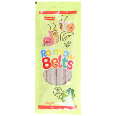 Rūgštūs guminukai RIMI RAINBOW BELTS, 150 g
