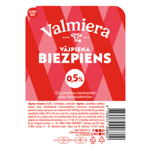 Vājpiena biezpiens Valmiera 0,5% 180g