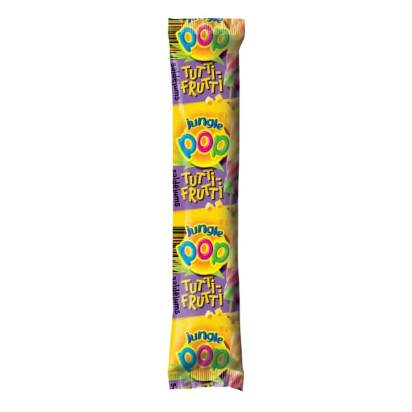 Saldējums Jungle pop Tutti frutti ar apelsīnu, citronu, zemeņu un tropisko augļu garšu 80g/80ml