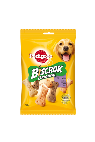 Gardums suņiem Pedigree biscrok cepums pieaugušiem suņiem 200g