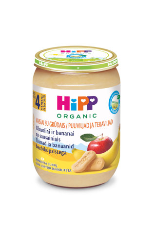 Biez. Hipp bio abolu, banānu, cep., 190g