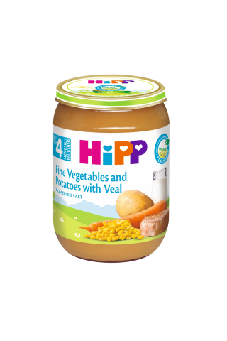 Biez. Hipp bio ar teļa gaļu, dārz. 190g