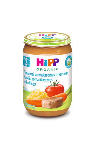 Biezteļa/nūdeļu/tomātu hipp 12mēn.220g