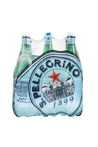 Min.lūdens S.Pellegrino gāzēts 1L*6gab