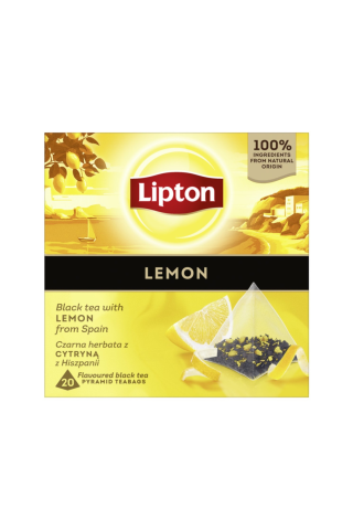 Melnā tēja Lipton citronu 20tm 34g