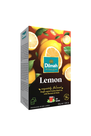 Melnā tēja Dilmah citronu 20tm 30g