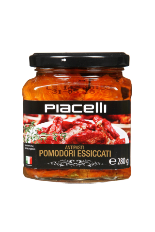 Kaltēti tomāti Piacelli eļļā 280g