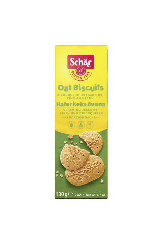 Avižiniai sausainiai be gliuteno SCHAR, 130 g