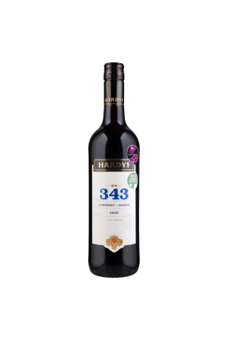 Sarkanvīns Hardys Bin 343 cabernet shiraz 13%0.75l