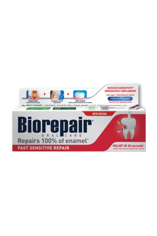 Zobu pasta biorepair jūtīgiem zobiem 75ml