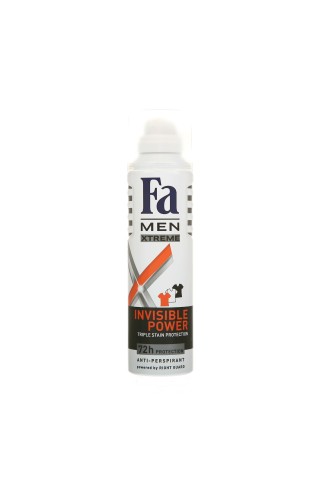DEO FA MEN XTREME INVISIBLE 150ml