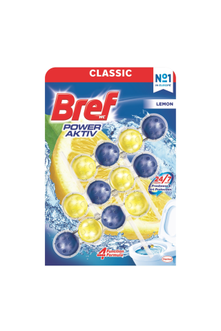 Tualetes bloks Bref lemon 3x50g