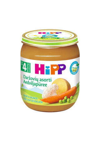 Biezenis Hipp bio dārzeņu, no 4mēn., 125g