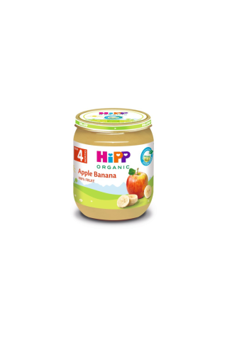 Biezenis Hipp bio ābolu, banānu, no 4mēn., 125g