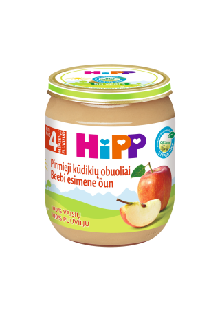 Biezenis Hipp bio ābolu no 4mēn., 125g