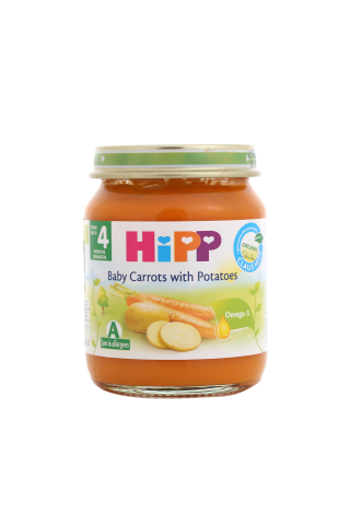 Biezenis Hipp Bio ar burkāniem, kartupeļiem, no 4mēn., 125g