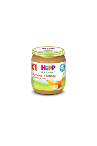 Biezenis Hipp bio ar aprikozēm un banāniem no 4 mēnešiem 125g