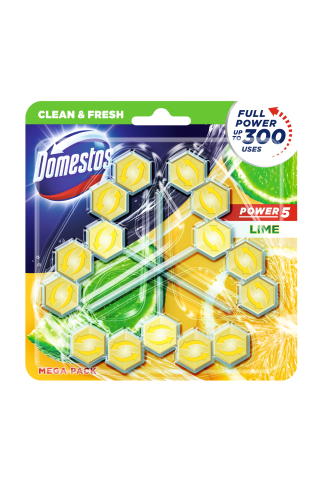 Tualetes bloks Domestors Trio Power 5 Lime