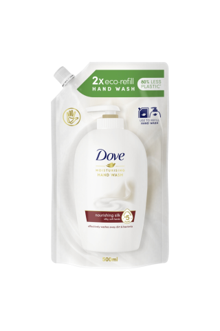 Šķidrās ziepes Dove silk 500ml