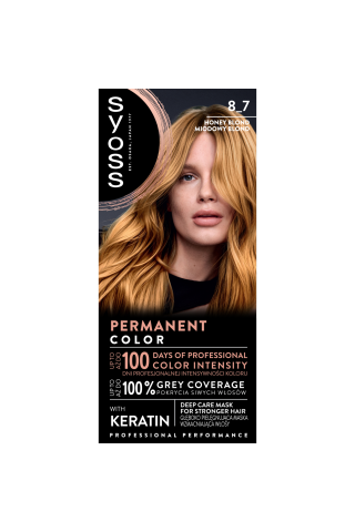 Matu krāsa Syoss color 8-7 medus blonds