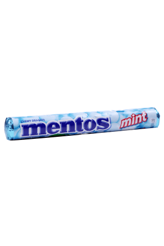 Košļājamās konf. Mentos ar piparm. garšu 38g