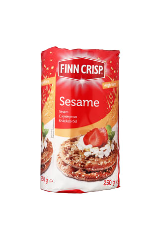 Duonos paplotėliai su sezamu FINN CRISP, 250 g