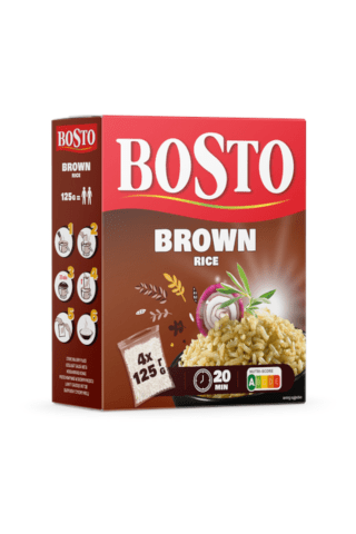 Rudieji ryžiai bosto 4x125g