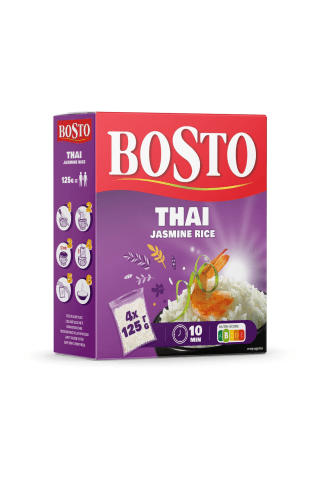 Rīsi Bosto Thai Jasmin 4x125g