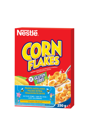 Brokastu pārslas Nestle Corn Flakes kukurūzas ar vitamīniem bezglutēna 250g