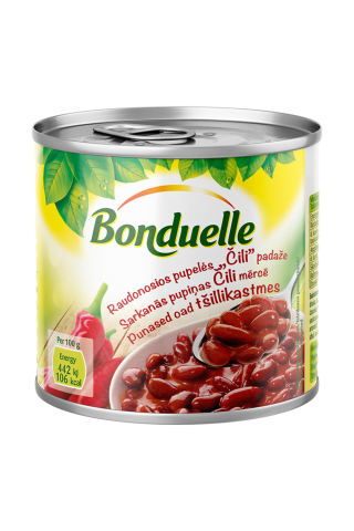 Pupiņas Bonduelle sarkanās čili mērcē 400g