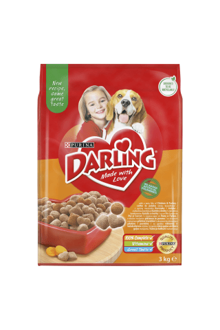 Suņu barība Darling vistas 3kg