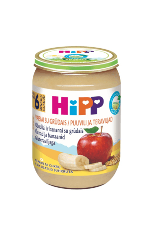 Biezenis Hipp bio banānu, ābolu, 190g